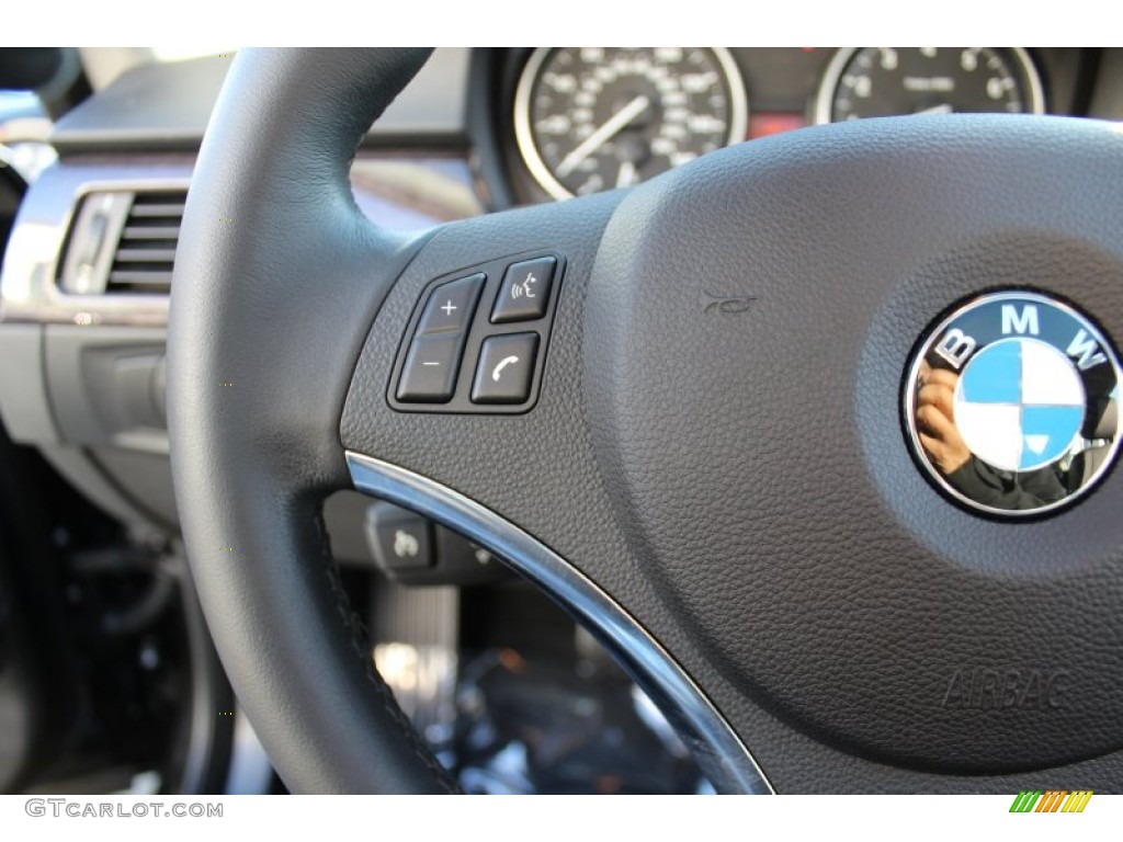 2011 3 Series 335i Coupe - Black Sapphire Metallic / Black photo #15