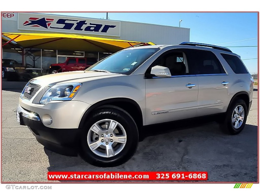 2008 Acadia SLT - Gold Mist Metallic / Ebony photo #1