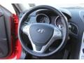 Black 2010 Hyundai Genesis Coupe 2.0T Steering Wheel