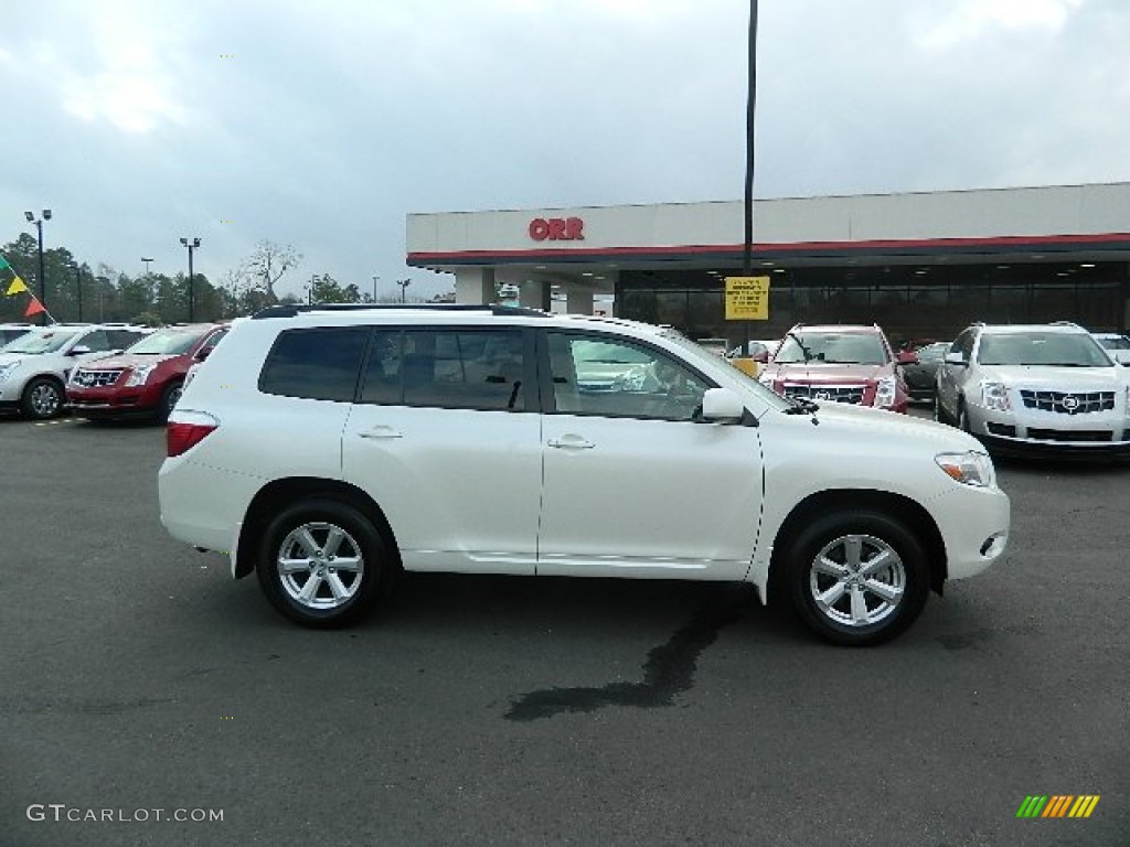 2010 Highlander V6 - Blizzard White Pearl / Sand Beige photo #2