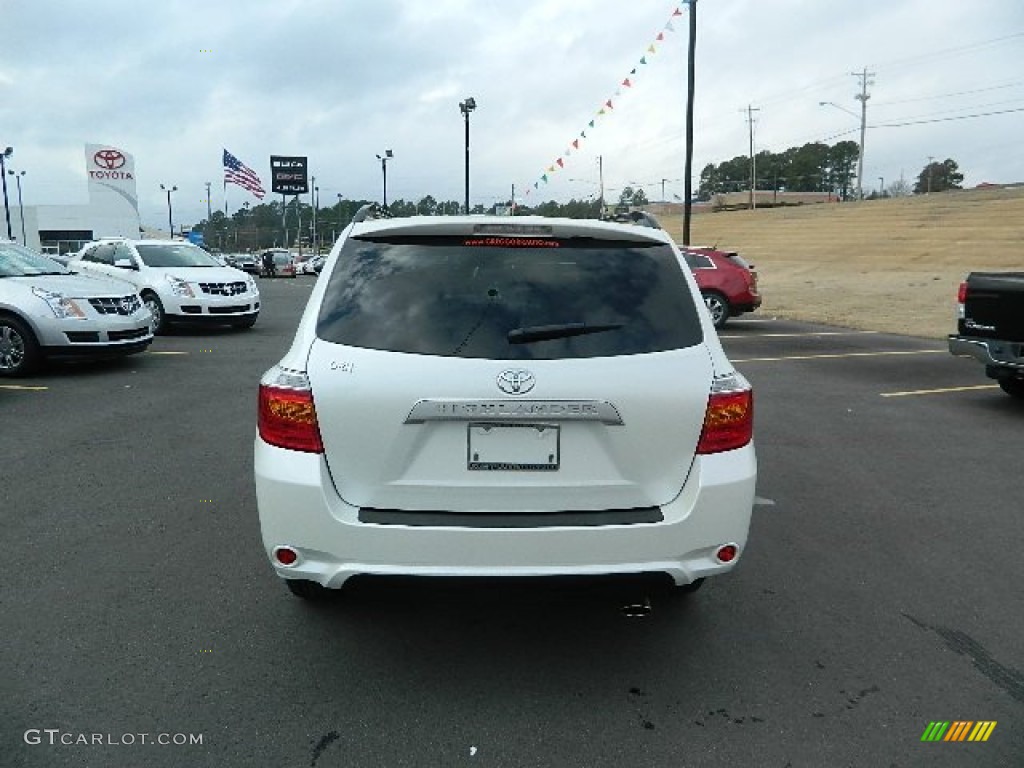 2010 Highlander V6 - Blizzard White Pearl / Sand Beige photo #4