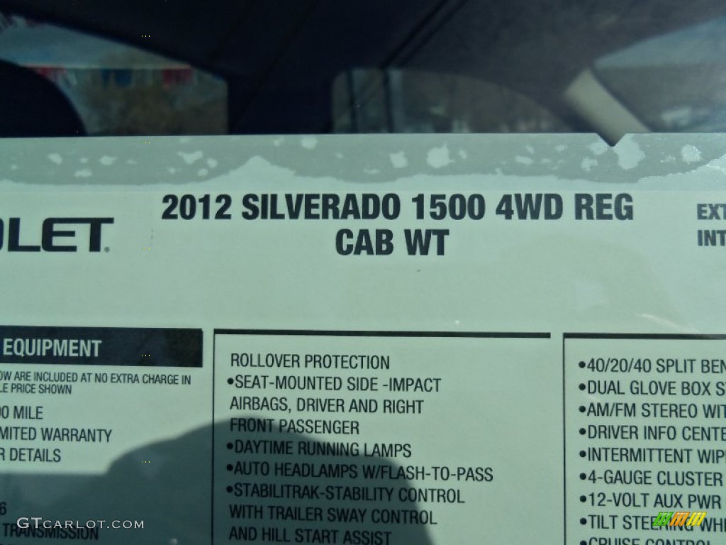 2012 Silverado 1500 LS Regular Cab 4x4 - Blue Granite Metallic / Dark Titanium photo #28