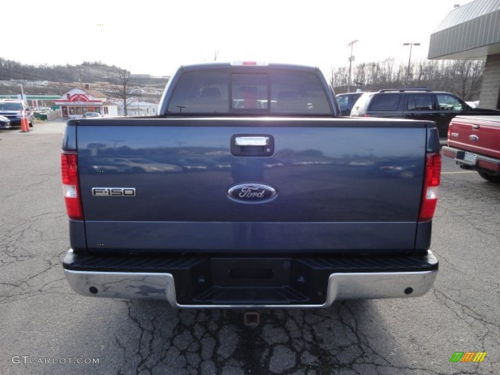 2006 F150 XLT SuperCab 4x4 - Medium Wedgewood Blue Metallic / Medium/Dark Flint photo #3