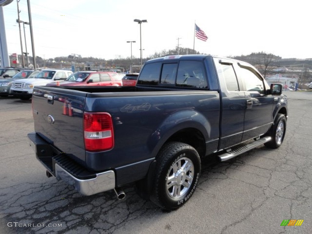 2006 F150 XLT SuperCab 4x4 - Medium Wedgewood Blue Metallic / Medium/Dark Flint photo #5