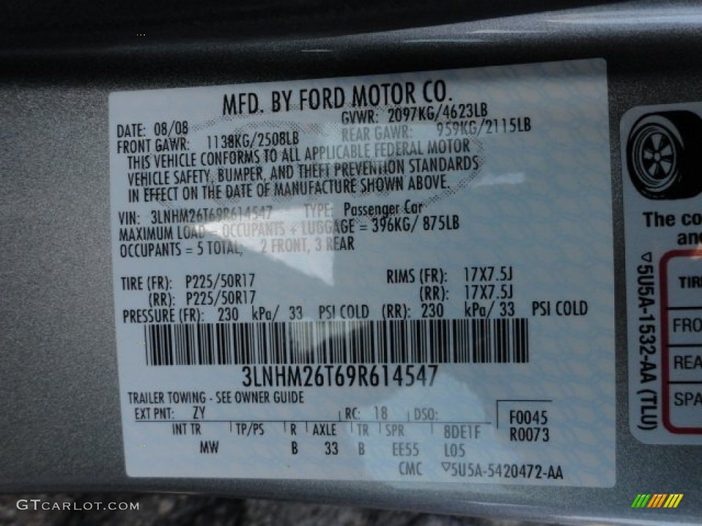 2009 Lincoln MKZ Sedan ZY Photo #60395438