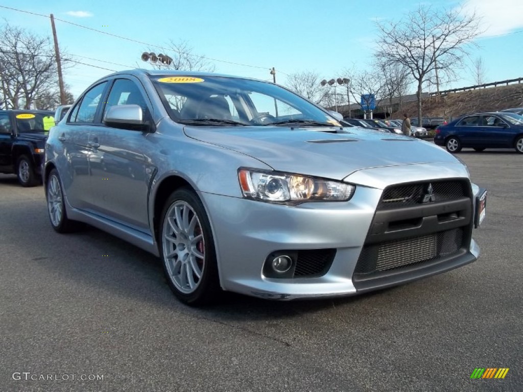 Apex Silver Metallic 2008 Mitsubishi Lancer Evolution GSR Exterior Photo #60396623