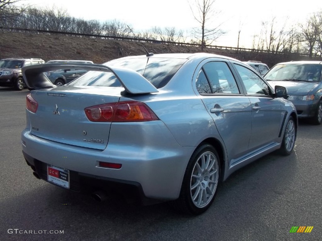 2008 Lancer Evolution GSR - Apex Silver Metallic / Black photo #7