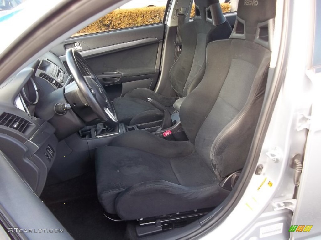 Black Interior 2008 Mitsubishi Lancer Evolution GSR Photo #60396725