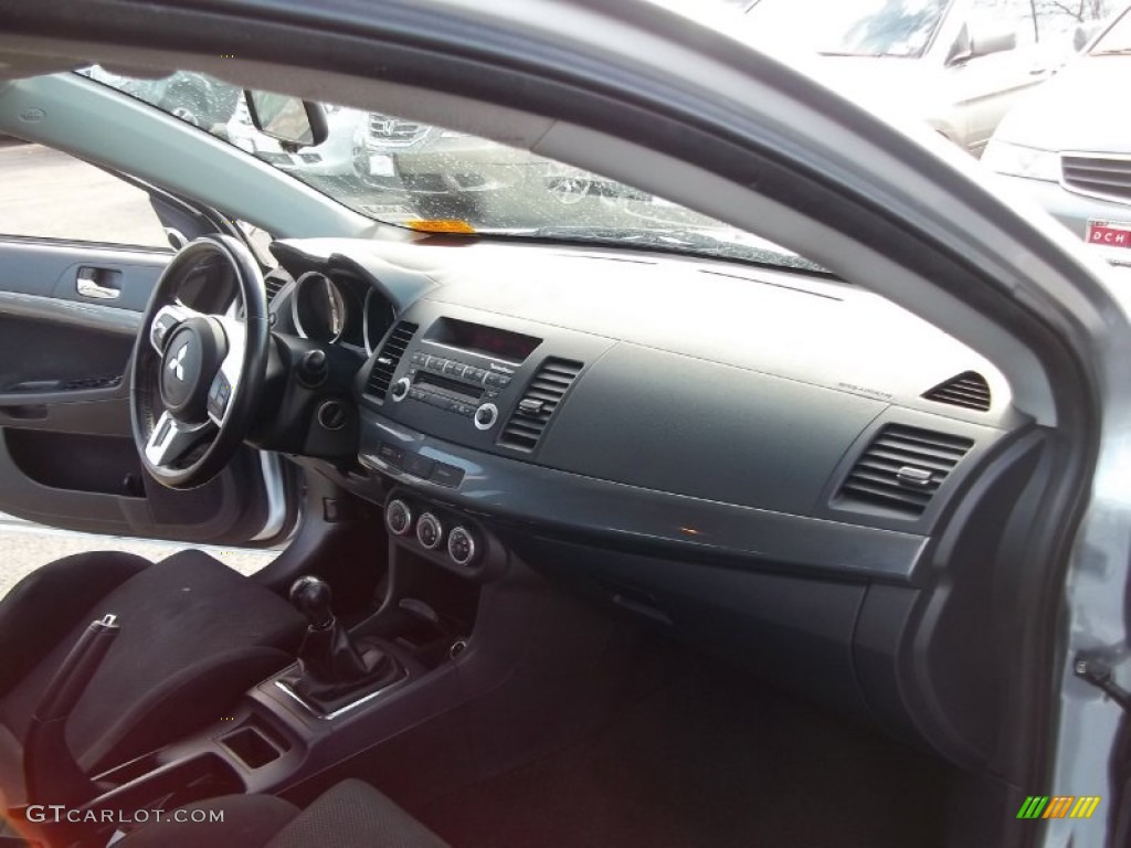 2008 Mitsubishi Lancer Evolution GSR Black Dashboard Photo #60396734