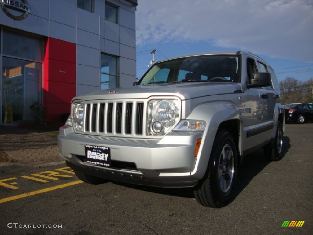 2008 Liberty Sport 4x4 - Bright Silver Metallic / Pastel Slate Gray photo #1