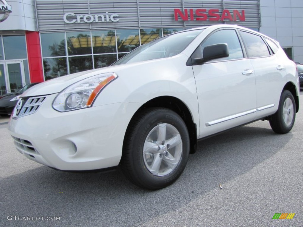 2012 Rogue S Special Edition - Pearl White / Gray photo #1