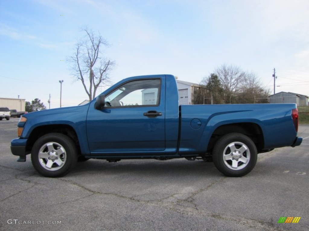 Aqua Blue Metallic 2011 Chevrolet Colorado LT Regular Cab Exterior Photo #60399710