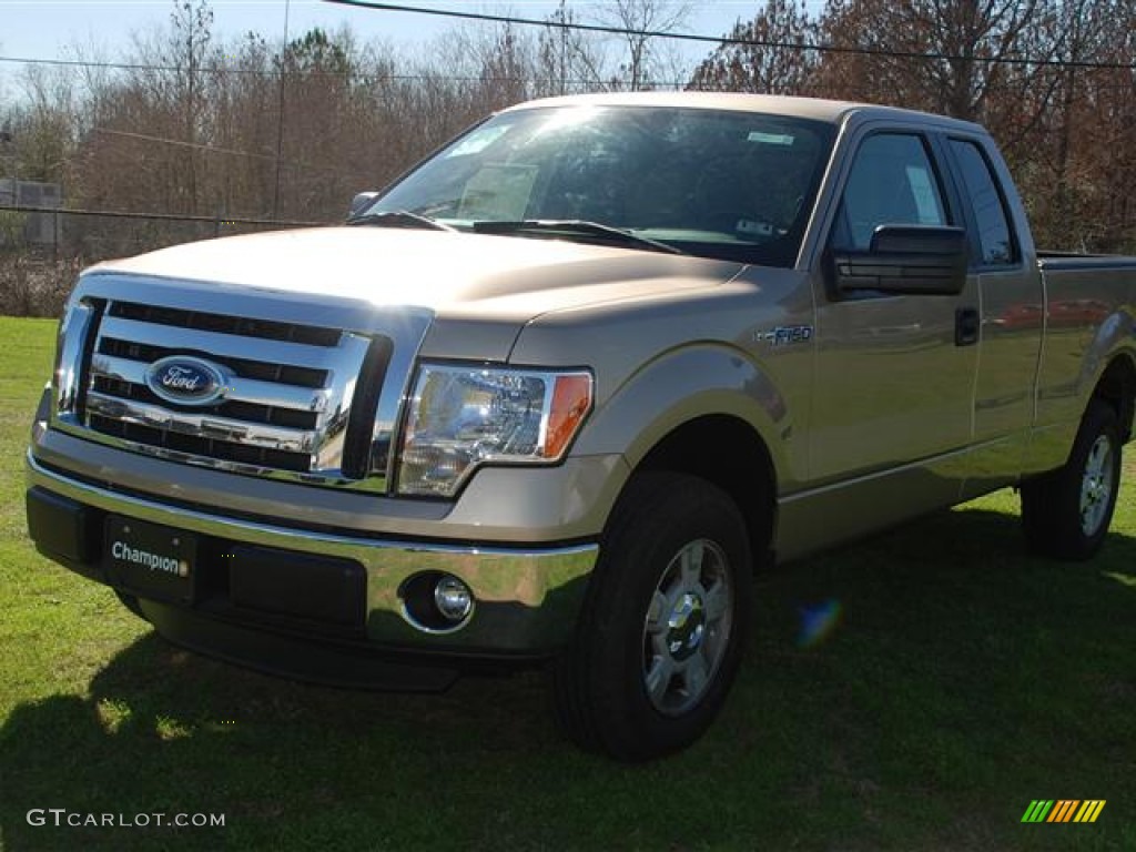 2012 F150 XLT SuperCab - Pale Adobe Metallic / Pale Adobe photo #3