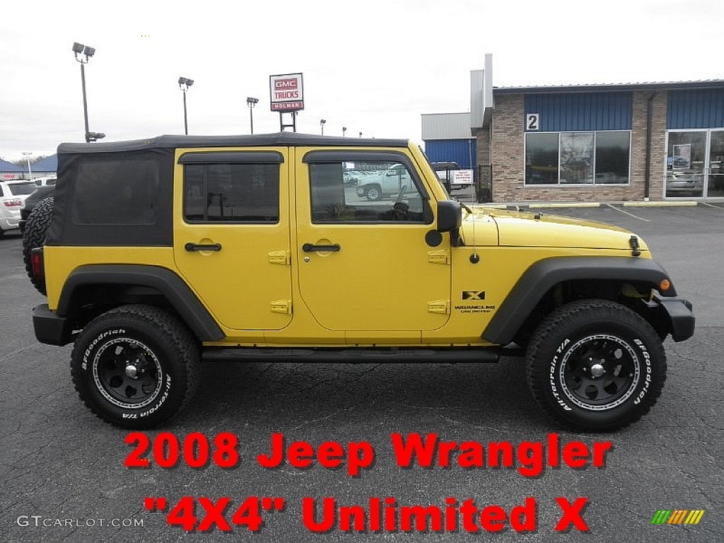 Detonator Yellow Jeep Wrangler Unlimited