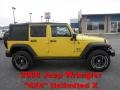 2008 Detonator Yellow Jeep Wrangler Unlimited X 4x4  photo #1