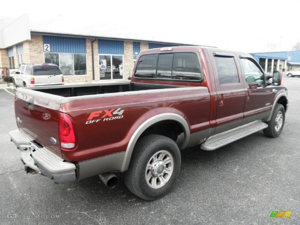 2007 F250 Super Duty King Ranch Crew Cab 4x4 - Dark Copper Metallic / Castano Brown Leather photo #27