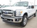 2012 Oxford White Ford F250 Super Duty Lariat Crew Cab  photo #3