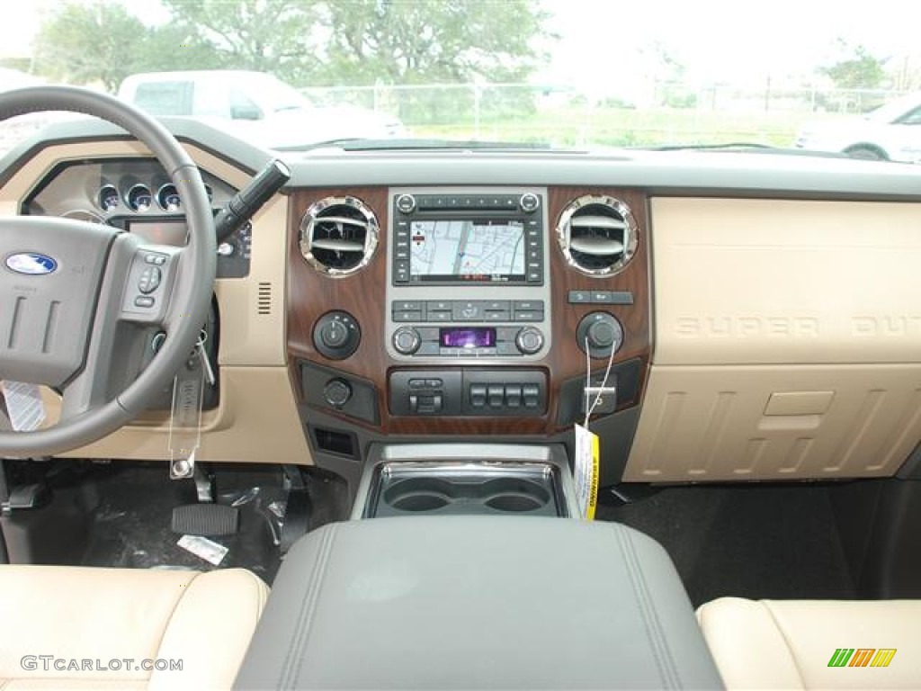 2012 Ford F250 Super Duty Lariat Crew Cab Adobe Dashboard Photo #60401378