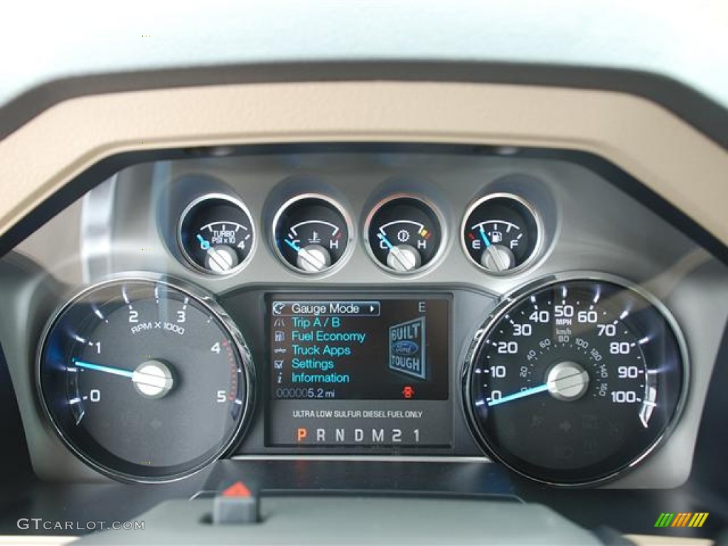 2012 Ford F250 Super Duty Lariat Crew Cab Gauges Photo #60401411