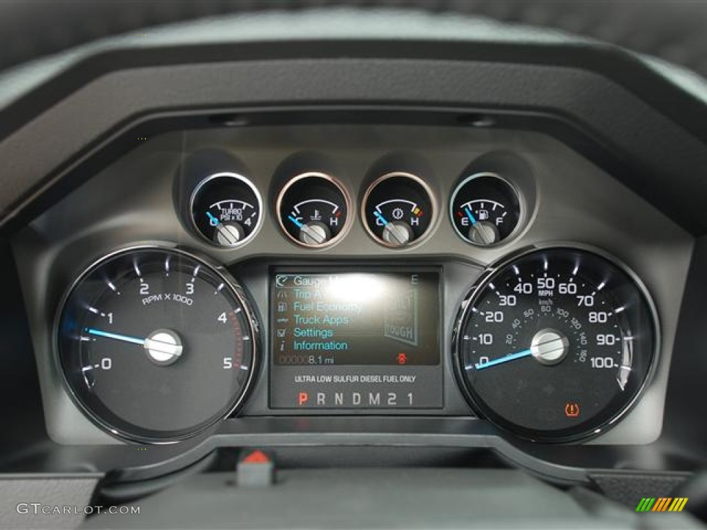 2012 Ford F250 Super Duty Lariat Crew Cab 4x4 Gauges Photo #60401621