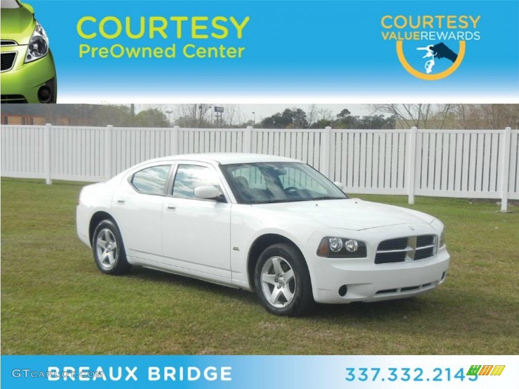 2010 Charger 3.5L - Stone White / Dark Slate Gray/Light Slate Gray photo #1