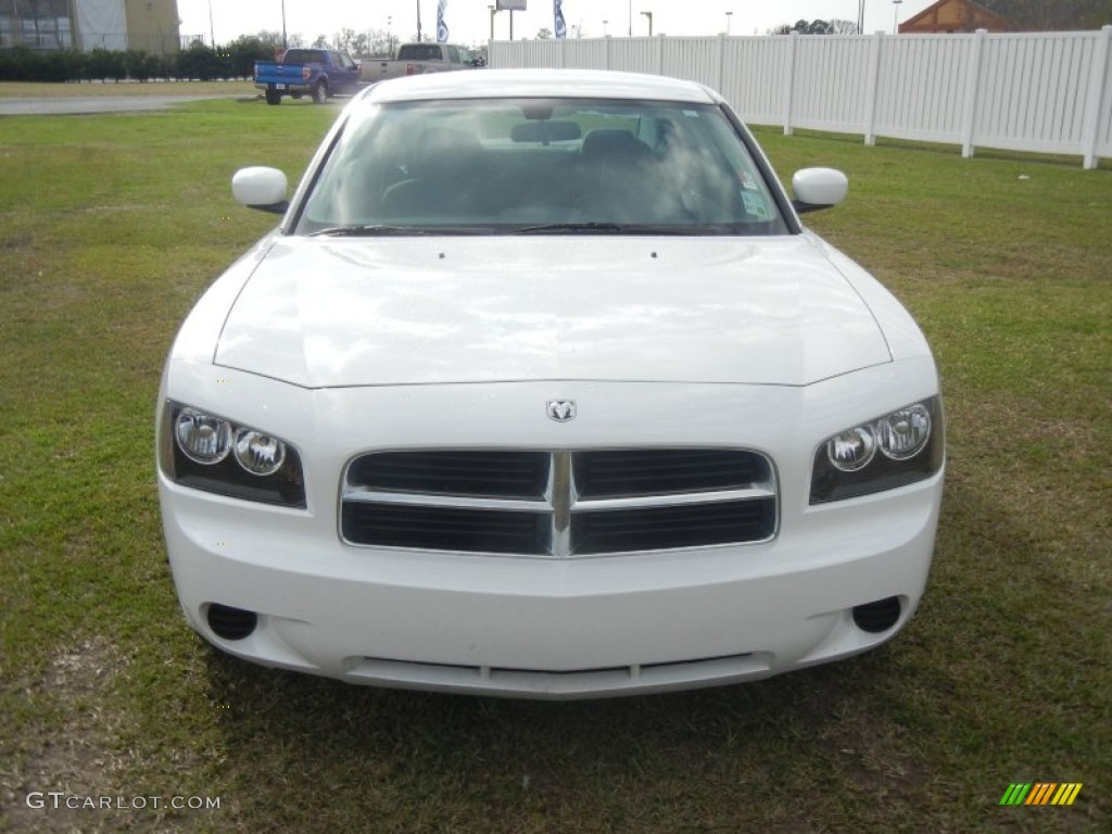 2010 Charger 3.5L - Stone White / Dark Slate Gray/Light Slate Gray photo #2