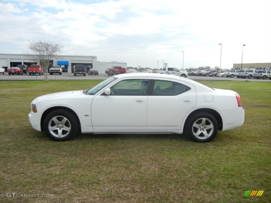 2010 Charger 3.5L - Stone White / Dark Slate Gray/Light Slate Gray photo #5