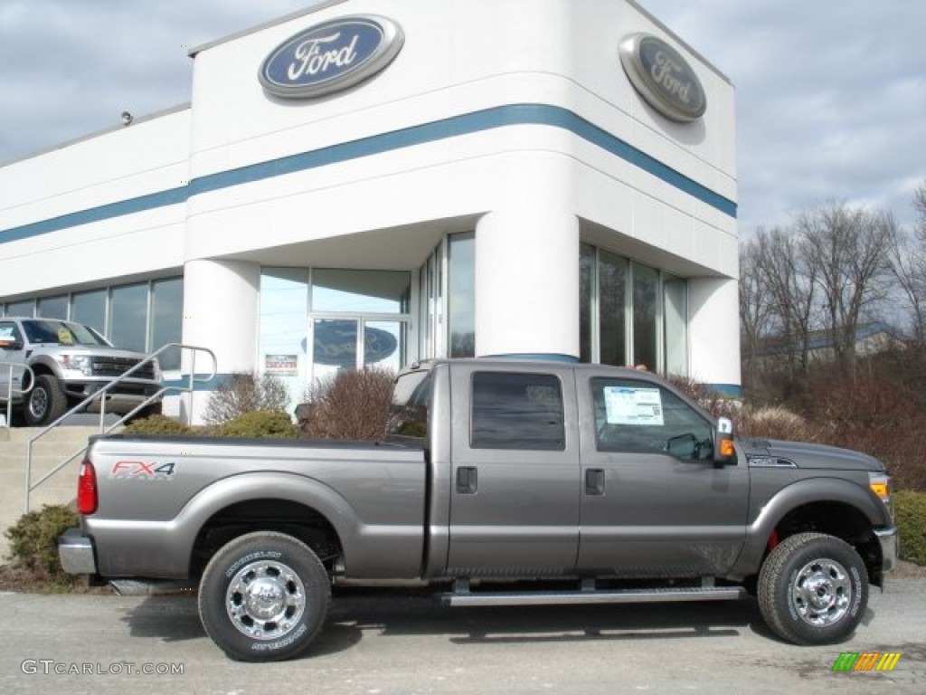 2012 F250 Super Duty XLT Crew Cab 4x4 - Sterling Grey Metallic / Steel photo #1