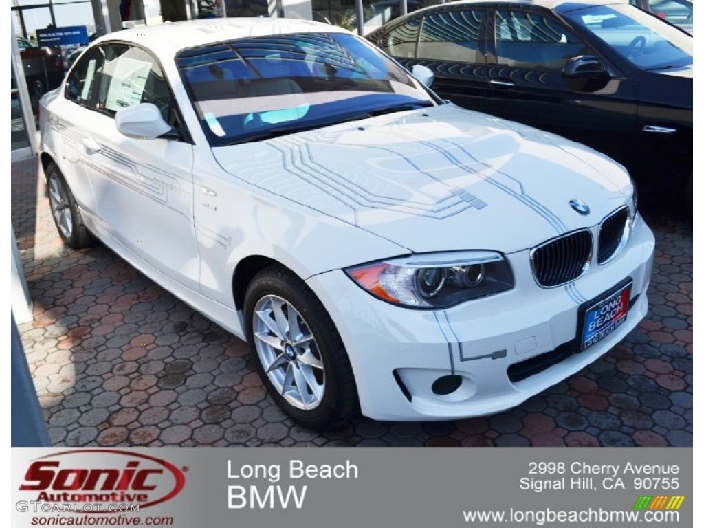 2011 1 Series ActiveE - Alpine White / Pearl Grey photo #1
