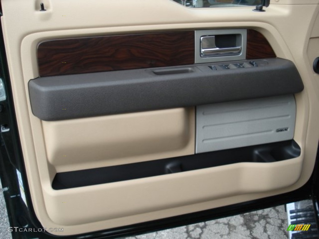 2012 F150 Lariat SuperCrew 4x4 - Green Gem Metallic / Pale Adobe photo #12