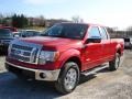 2012 Red Candy Metallic Ford F150 Lariat SuperCab 4x4  photo #4
