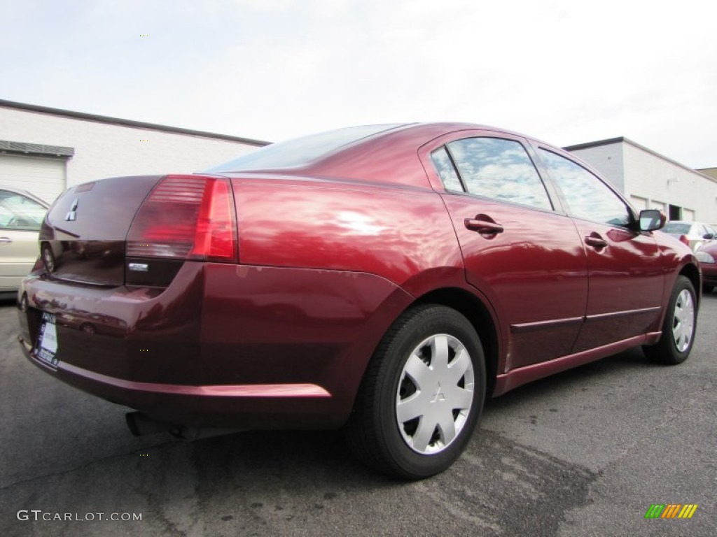 2004 Galant ES - Ultra Red Pearl / Petrol Gray photo #3