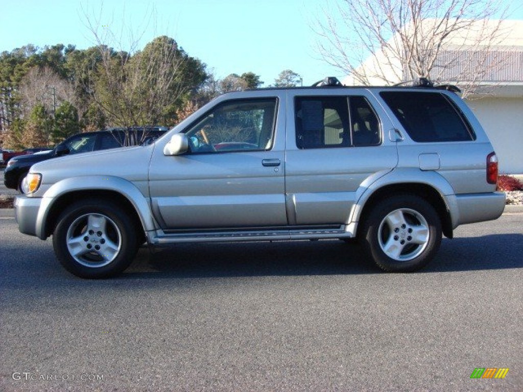 2001 QX4 4x4 - Titanium Metallic / Stone Beige photo #6