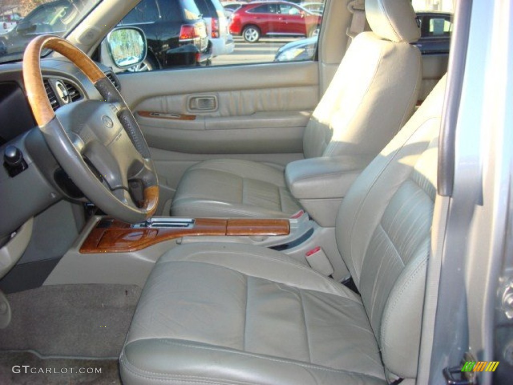 2001 QX4 4x4 - Titanium Metallic / Stone Beige photo #8