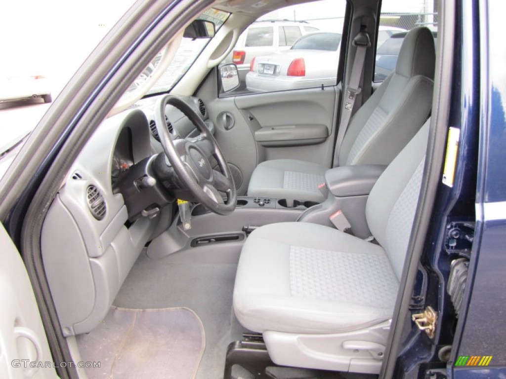 Medium Slate Gray Interior 2006 Jeep Liberty Sport Photo #60408733