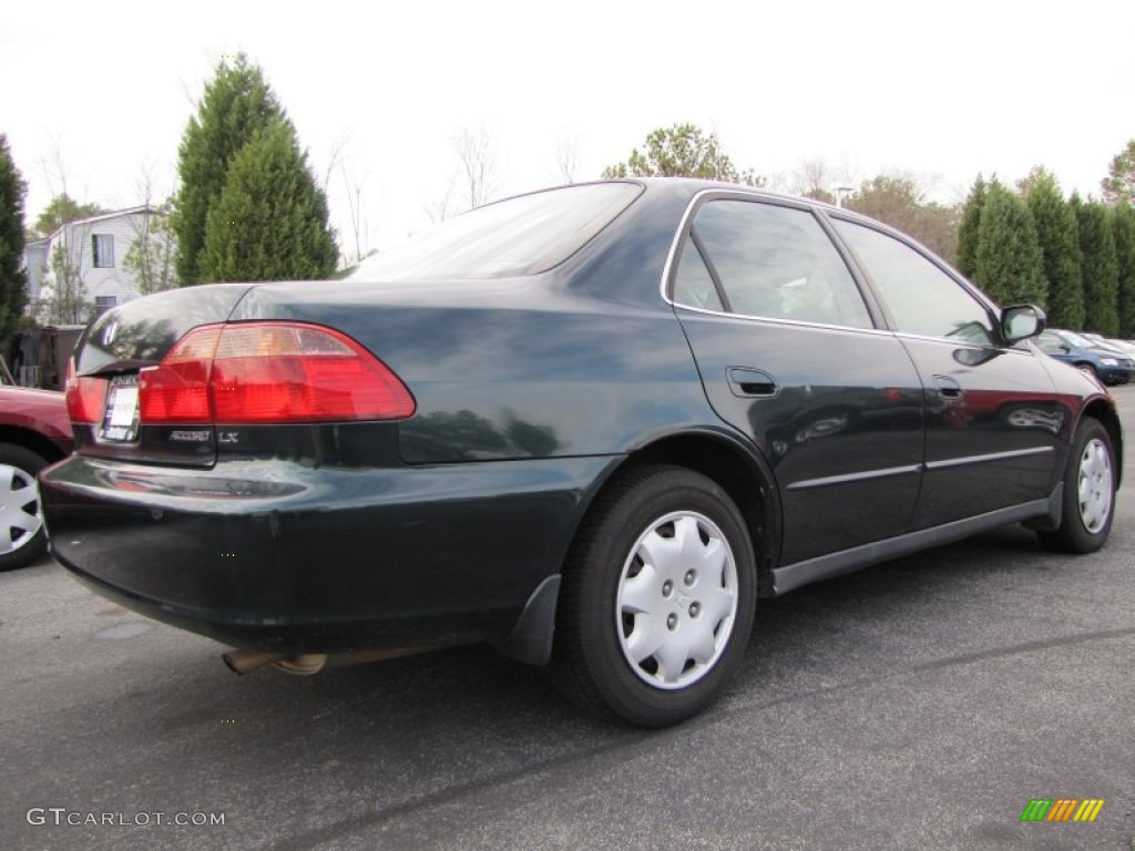 1998 Accord LX Sedan - New Dark Green Pearl / Ivory photo #3