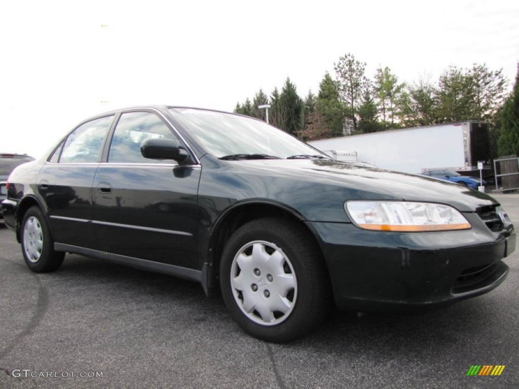 1998 Accord LX Sedan - New Dark Green Pearl / Ivory photo #4