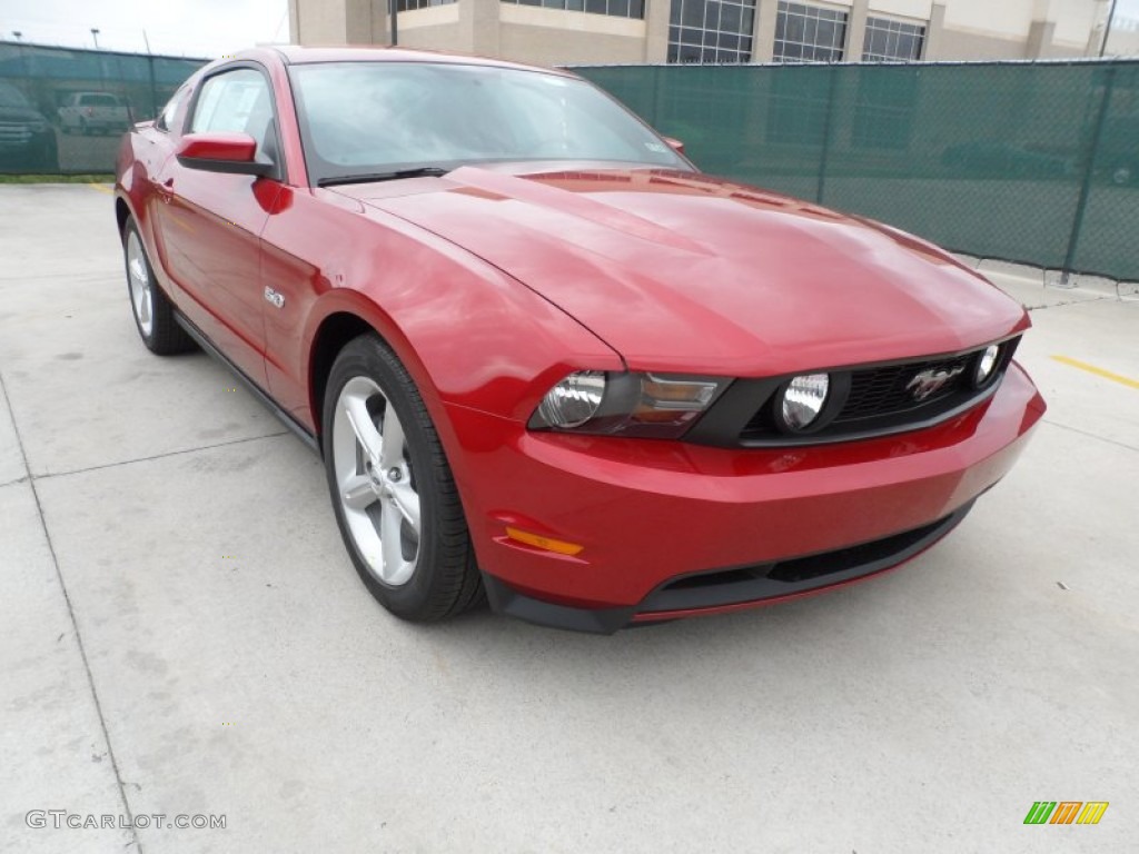 2012 Mustang GT Coupe - Red Candy Metallic / Charcoal Black photo #1