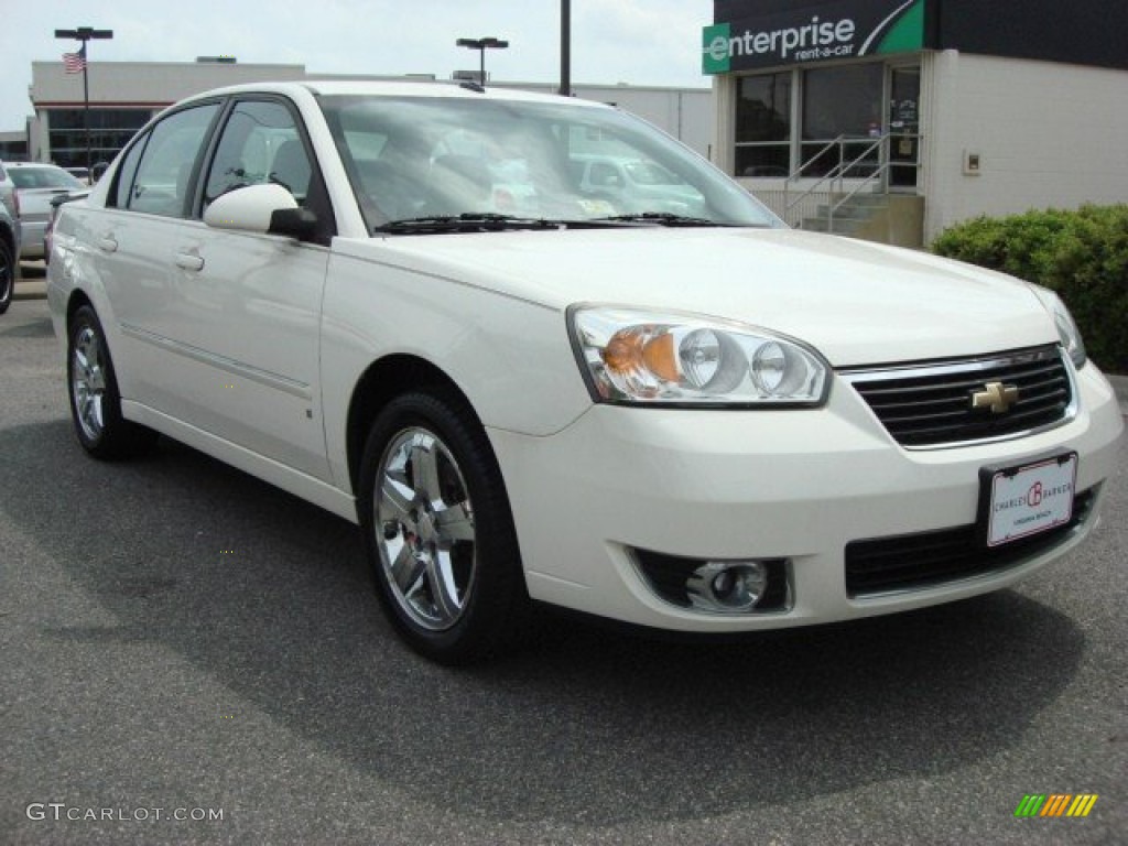 2006 Malibu LTZ Sedan - White / Titanium Gray photo #1