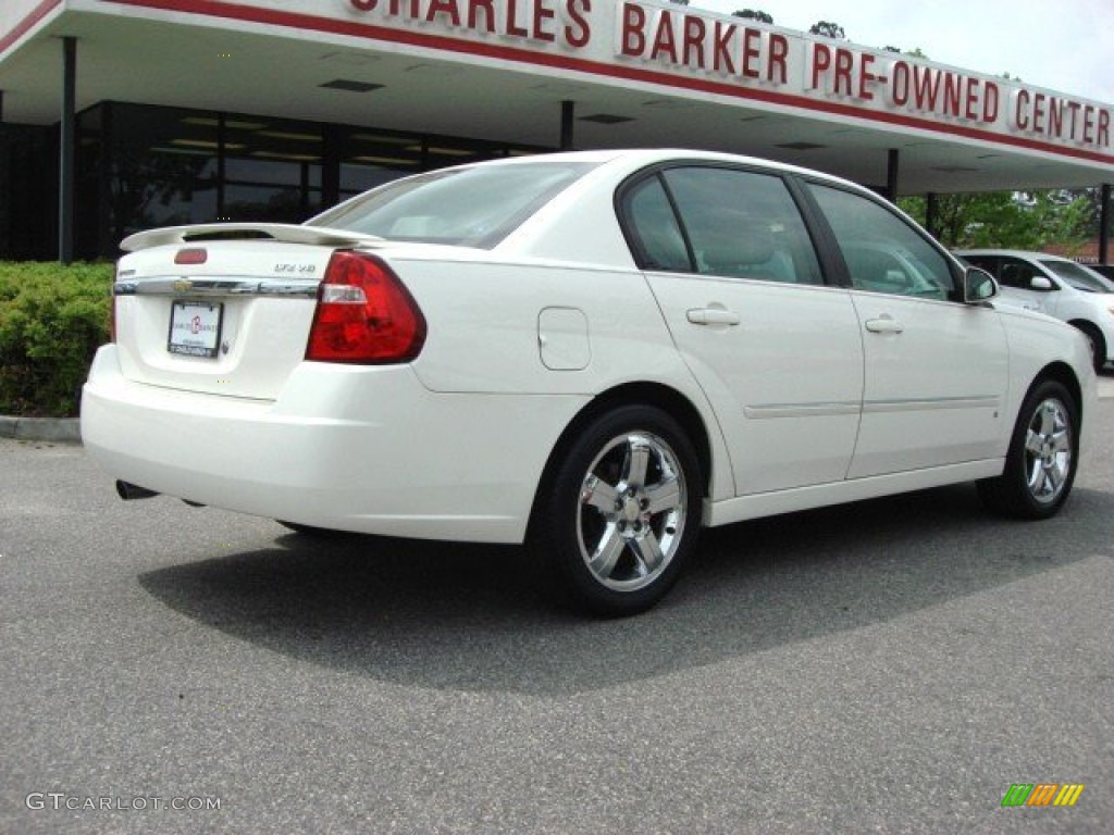 2006 Malibu LTZ Sedan - White / Titanium Gray photo #3