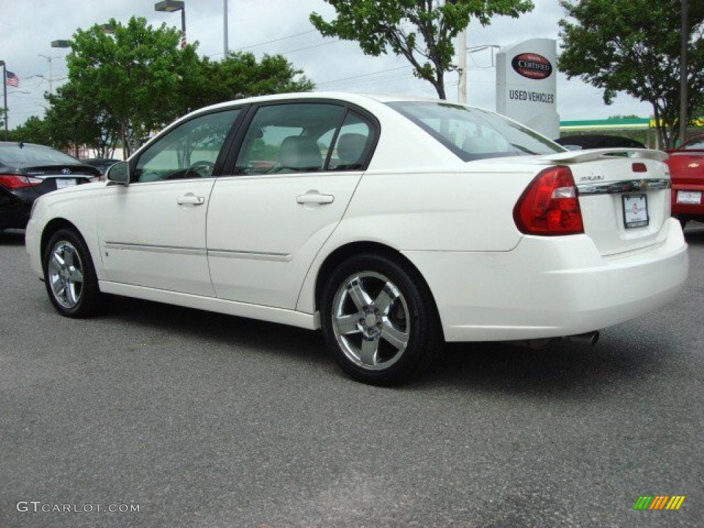 2006 Malibu LTZ Sedan - White / Titanium Gray photo #5