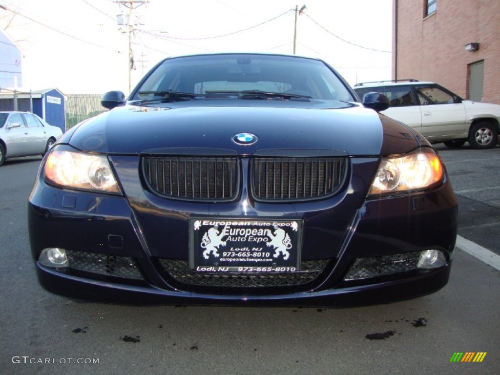 2008 3 Series 328xi Sedan - Monaco Blue Metallic / Beige photo #3