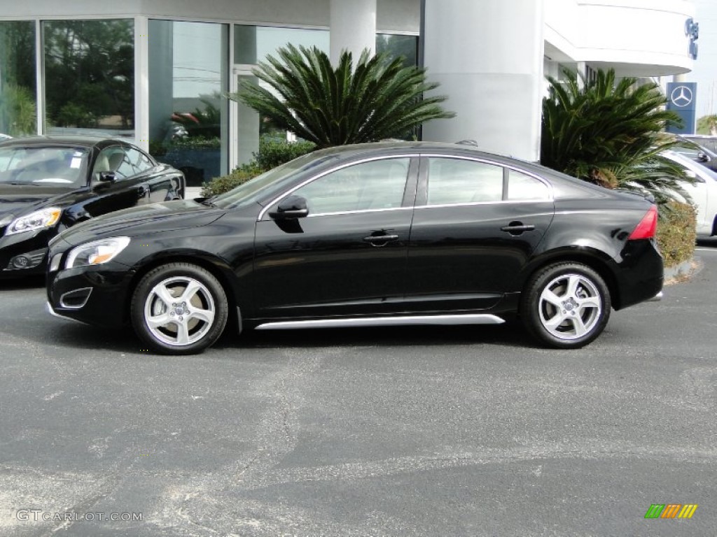 2012 S60 T5 - Black Sapphire Metallic / Soft Beige photo #7