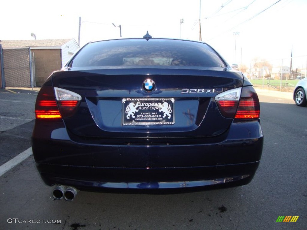 2008 3 Series 328xi Sedan - Monaco Blue Metallic / Beige photo #5