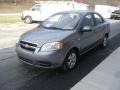 2007 Medium Gray Chevrolet Aveo LS Sedan  photo #4