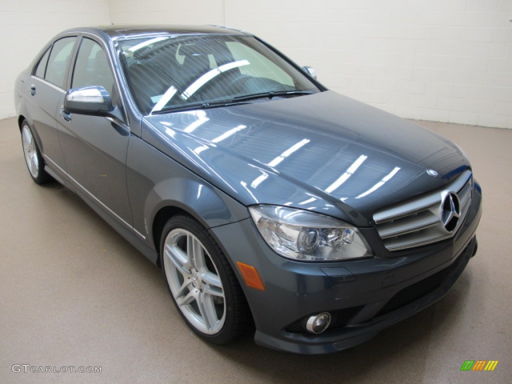 2008 C 300 Sport - Steel Grey Metallic / Black photo #1