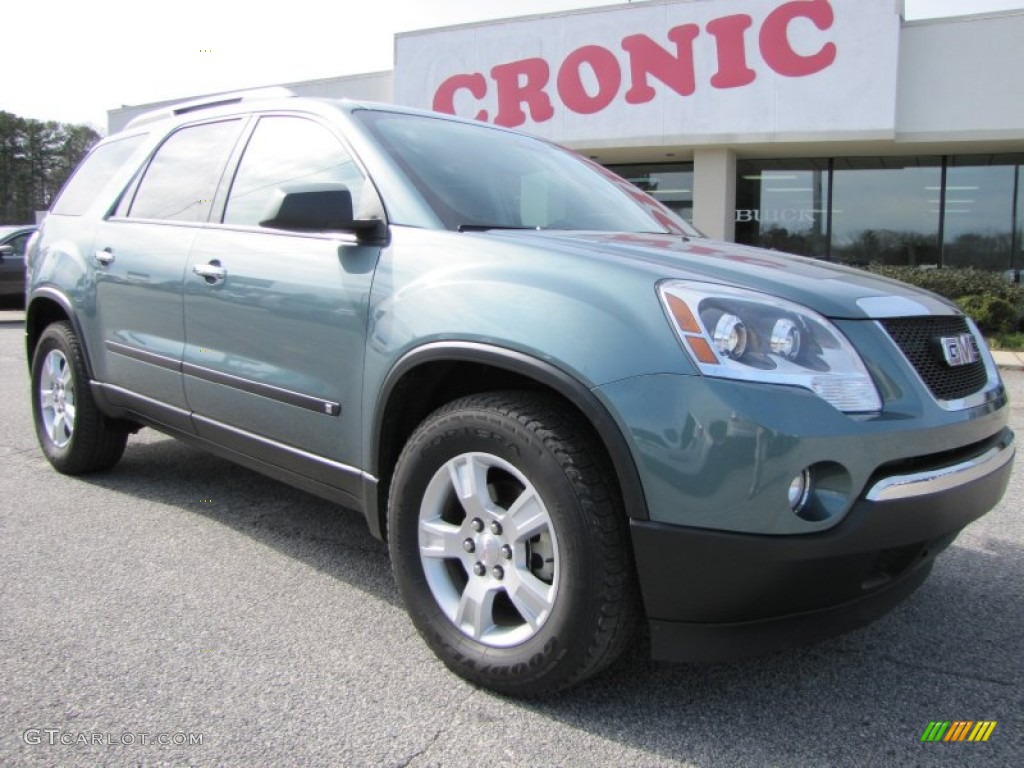 2009 Acadia SLE - Silver Green Metallic / Ebony photo #1