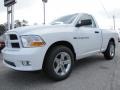 2012 Bright White Dodge Ram 1500 Express Regular Cab  photo #3