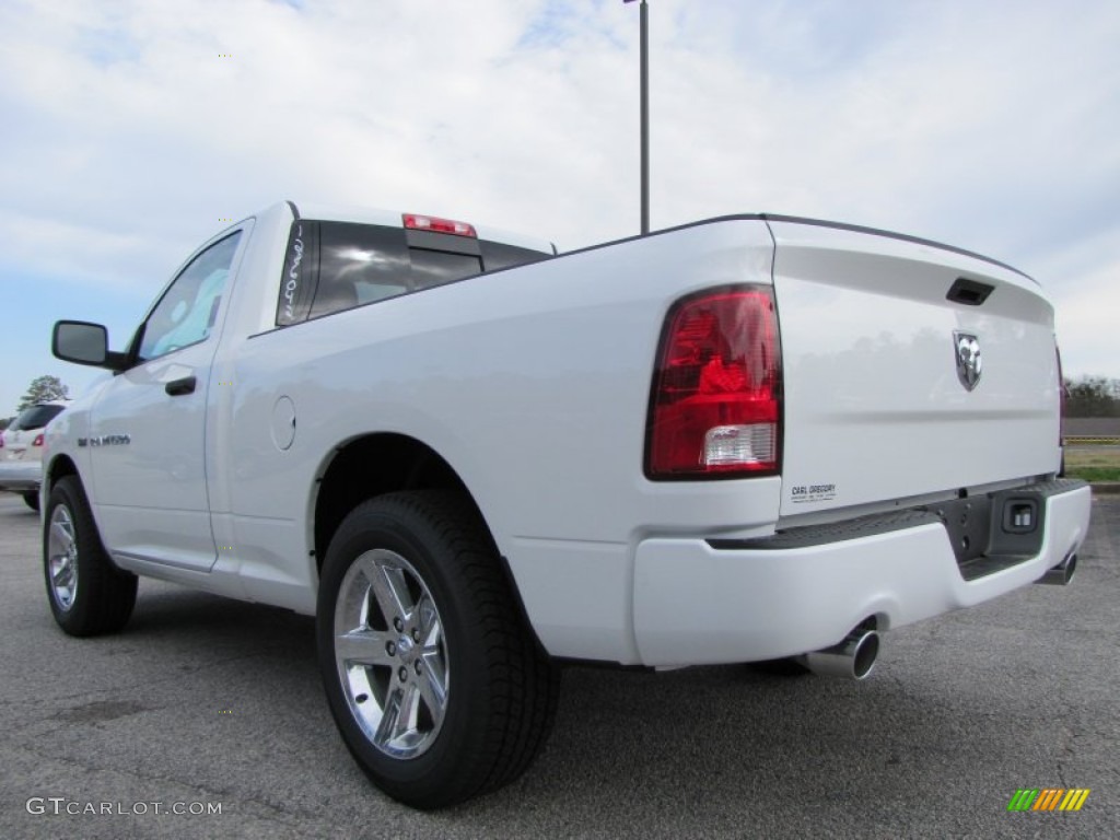 2012 Ram 1500 Express Regular Cab - Bright White / Dark Slate Gray/Medium Graystone photo #5