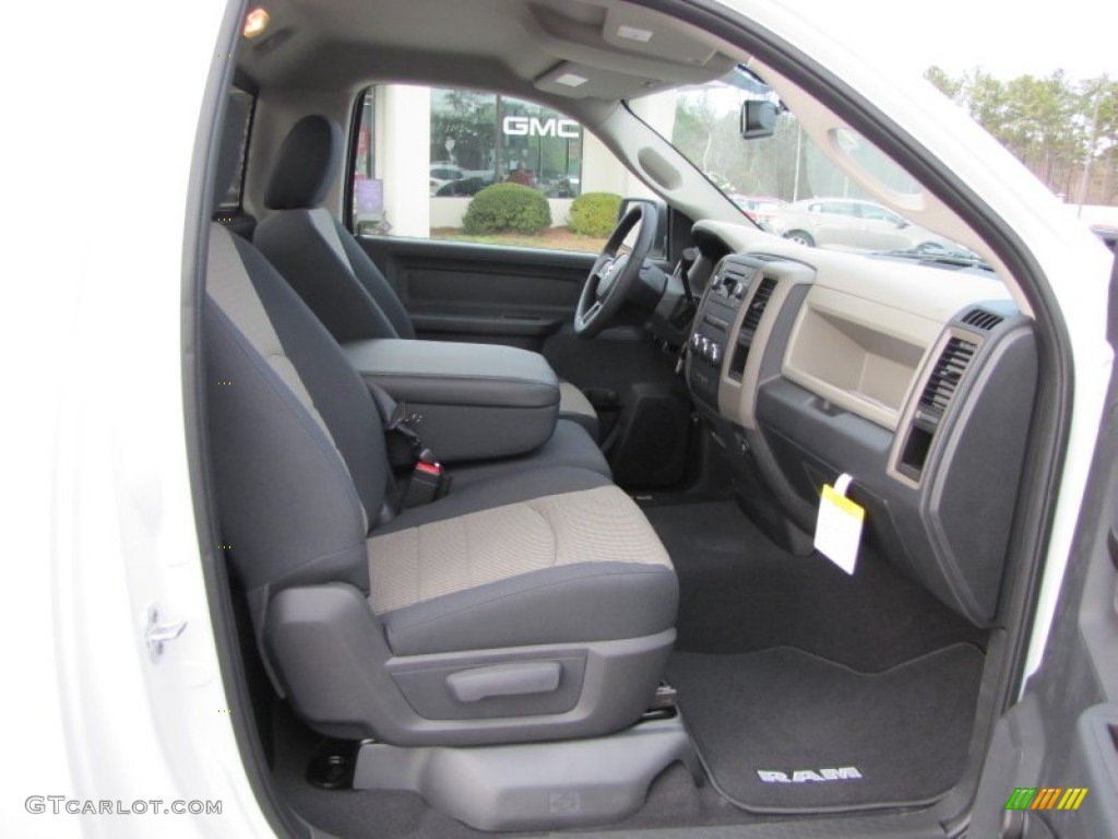 2012 Ram 1500 Express Regular Cab - Bright White / Dark Slate Gray/Medium Graystone photo #13